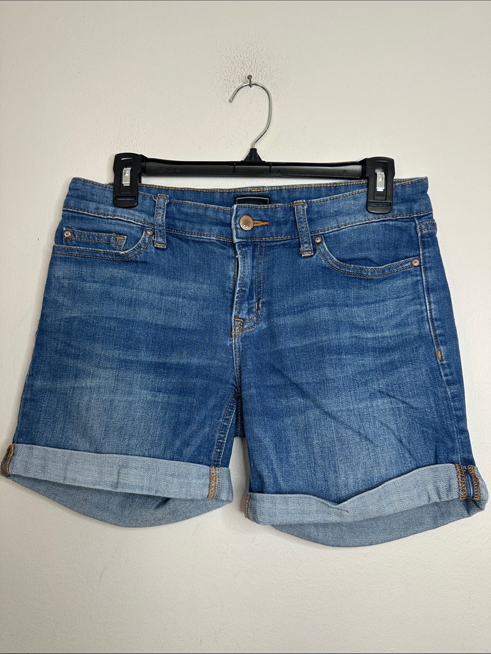 Gap Classic Blue Denim Cuffed Women's Shorts size 4